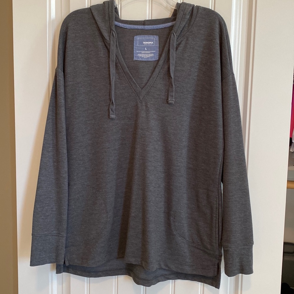 Sonoma Hooded V-Neck Sweatshirt